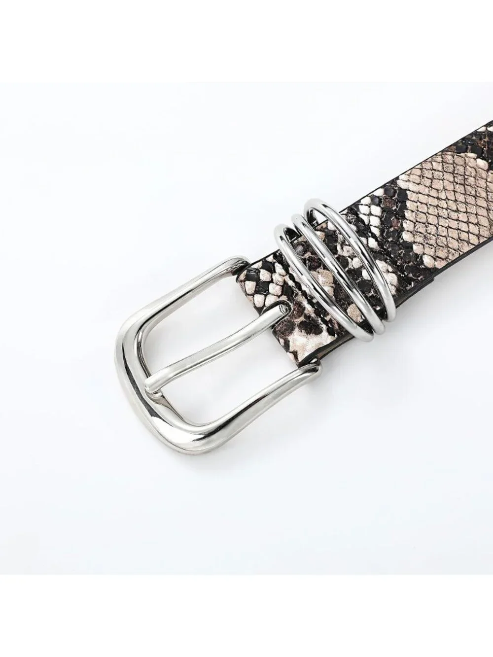 Women Dark Brown Leather Dress Belt For Jeans Pants Fashion With Gold Buckle